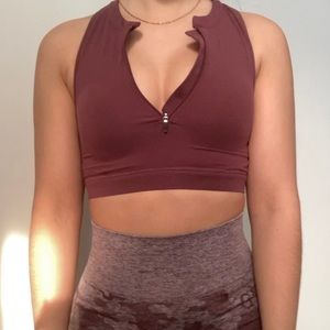 Gymshark top with zipper